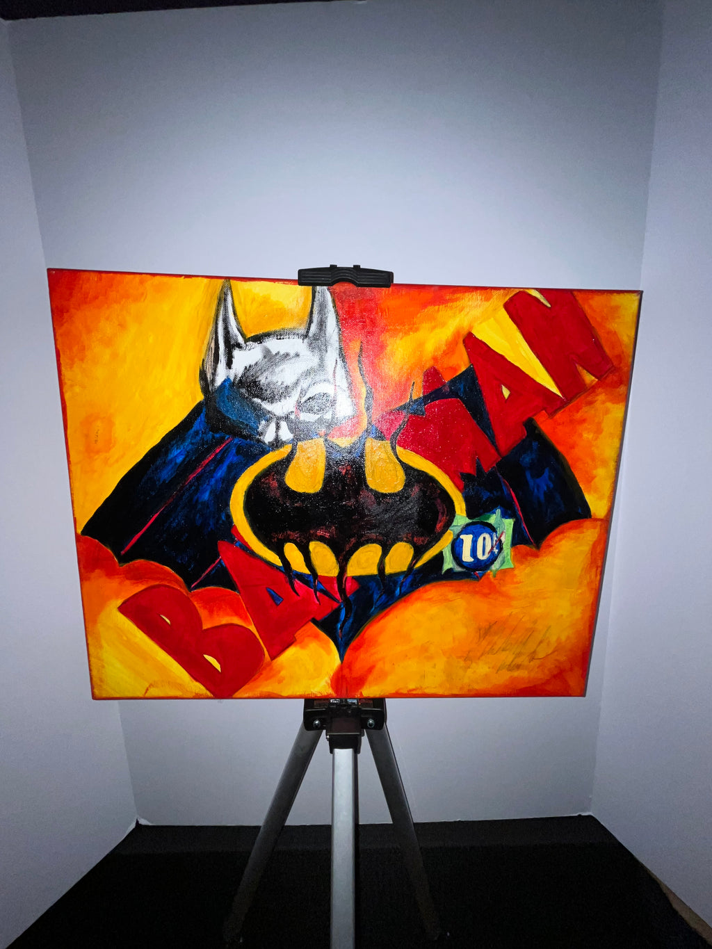 P1. Original Batman “Vigilance” by CJW ( Custom Street Art ) 1 of 1