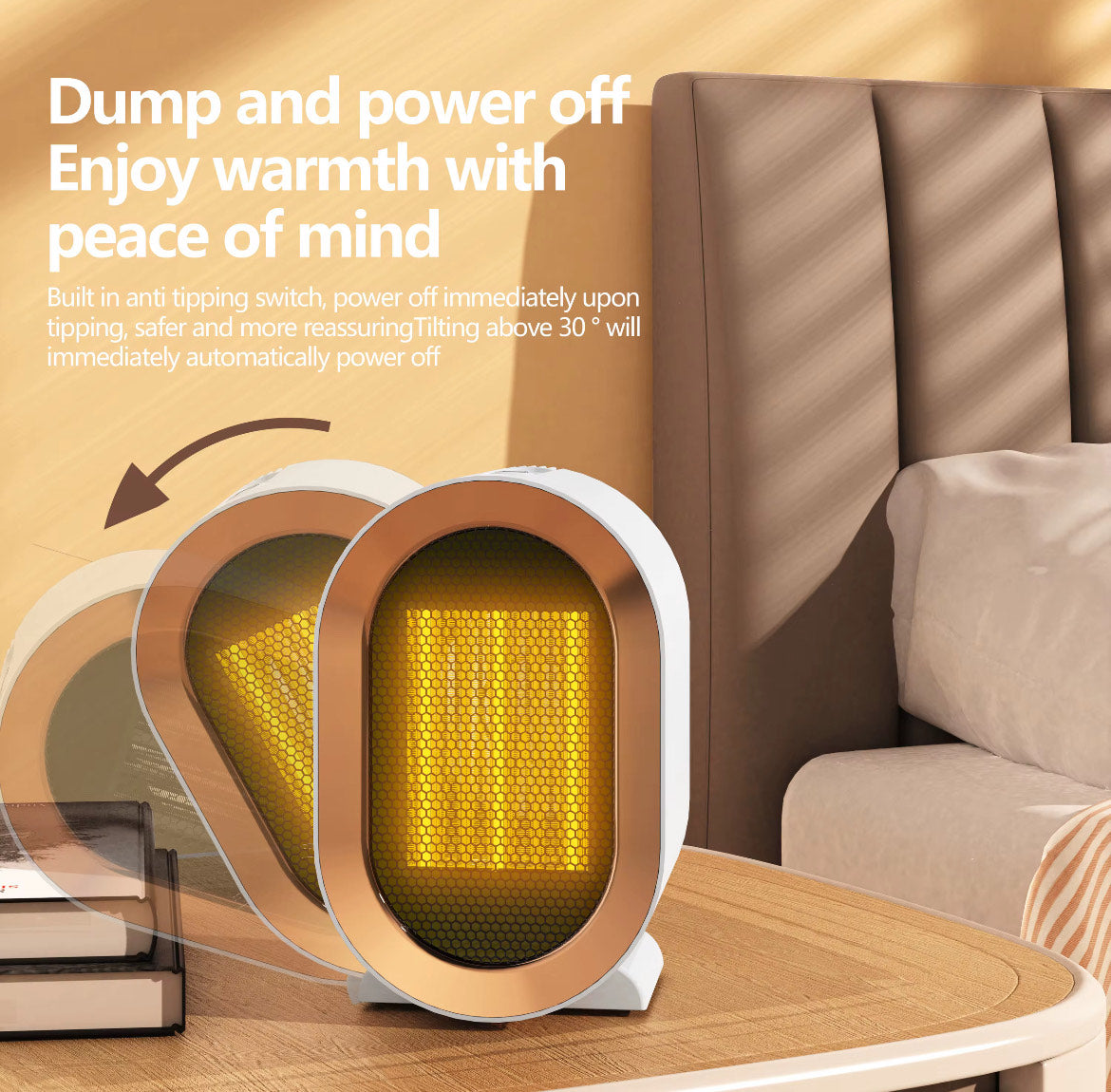 🔥 AuraHeat Mini 🔥  1200W Portable Electric Fan Heater