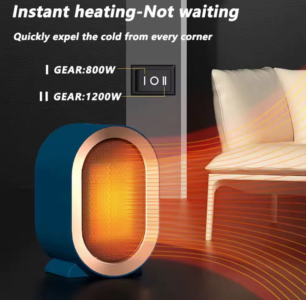 🔥 AuraHeat Mini 🔥  1200W Portable Electric Fan Heater