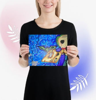 P2. "Batman V Joker" Painting Enhanced Matte 8 x 10 Print by ArtbyCJW