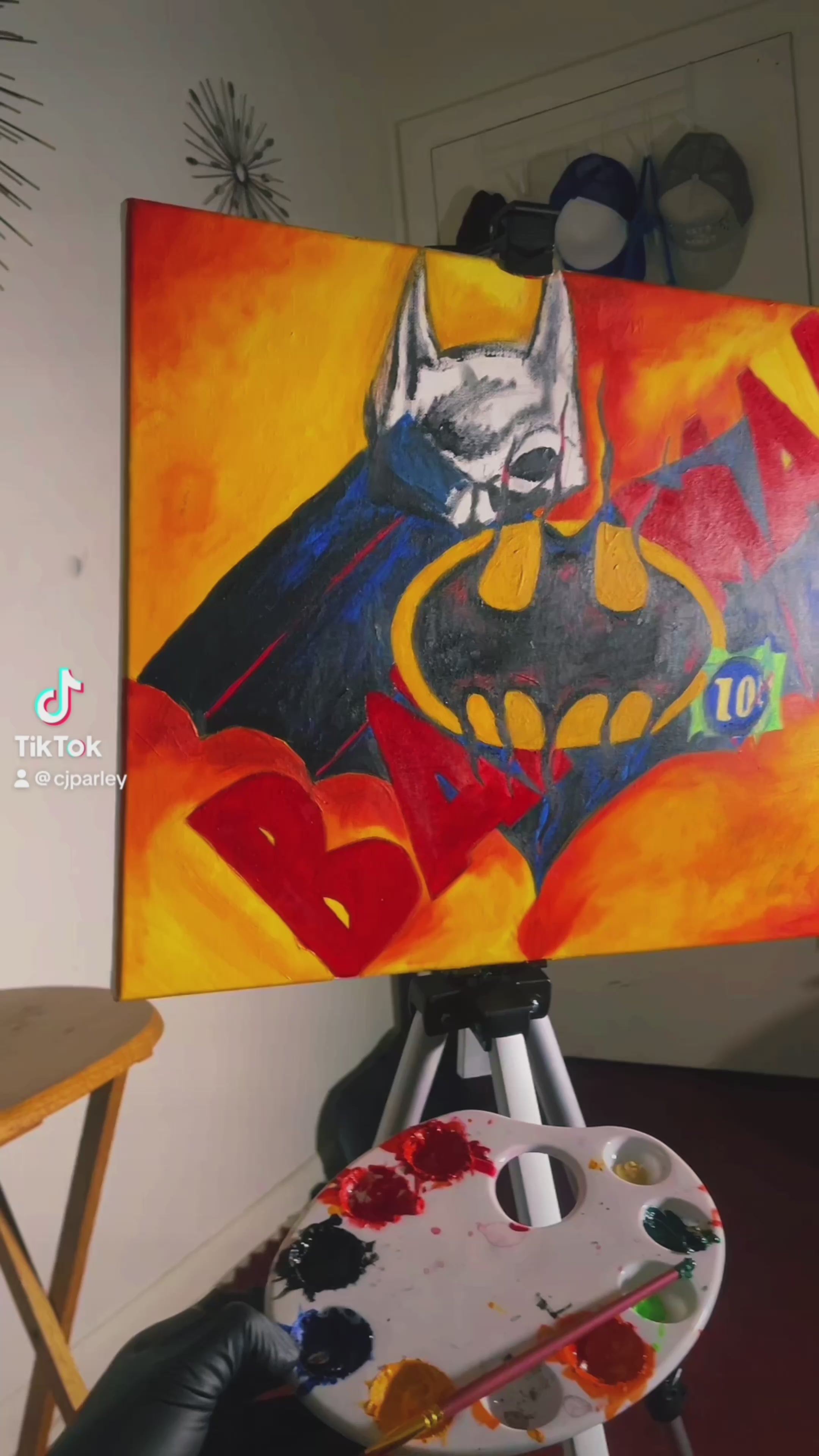 P1. Original Batman “Vigilance” by CJW ( Custom Street Art ) 1 of 1